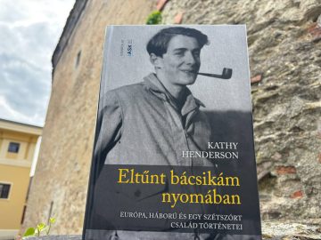 Könyvborító: "Eltűnt bácsikám nyomában" Kathy Henderson-tól, a Schey család története.