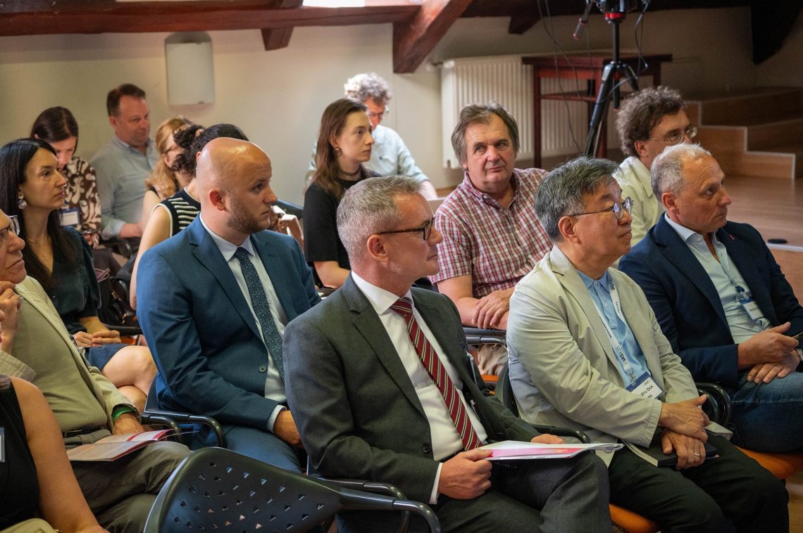 A Kőszegi Nemzetközi Nyári Egyetem 30. kiadásának közönsége előadáson.