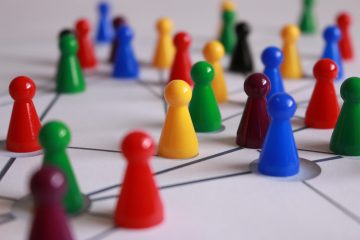 Színes bábuk hálózati ábrán. Kereskedelmi hálózatok dinamikus elemzése.