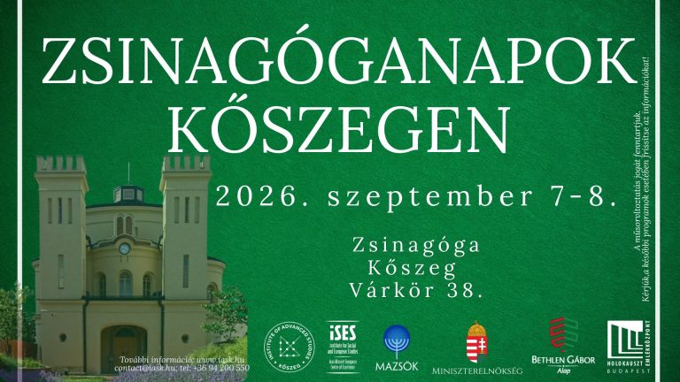 Zsinagóga Napok Kőszegen